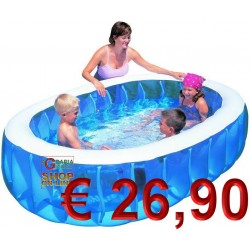 BESTWAY PISCINA GONFIABILE OVALE PER BAMBINI CM.234x152x51h. MOD. 54066