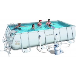 BESTWAY PISCINA POWER STEEL FRAME RETTANGOLARE CM.488x274x122 MOD. 56332