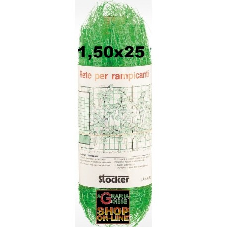 STOCKER RETE PER RAMPICANTE MT. 1,50 X 25 VERDE