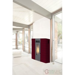 STUFA PELLET KING IDRO SLIM 16 BORDEAUX