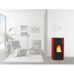 STUFA PELLET KW 20,3 RAFFAELLA IDRO BORDEAUX