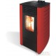 STUFA PELLET KW 9,0 KING10 BORDEAUX (98BKI)