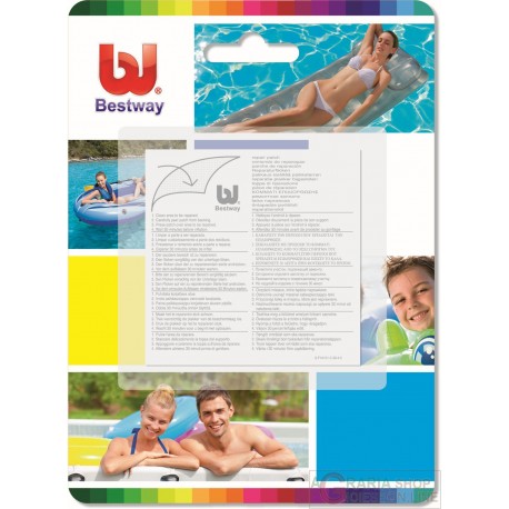 BESTWAY TOPPE DI RIPARAZIONE STRONG 10 PZ INCL. 62068