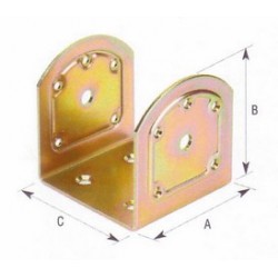 SUPPORTO STAFFA AD U IN ACCIAIO TROPICALIZZATO ART.761 MM. 60 X