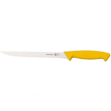 SWIBO COLTELLO DA MACELLO PER FILETTARE GIALLO CM. 20 2.49.22