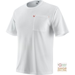 T SHIRT IN POLIESTERE MANICA CORTA TASCHINO SUL LATO DESTRO