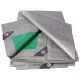 TELO OCCHIELLATO PESANTE GR. 180 MQ COLORE VERDE-GRIGIO MT. 4x8