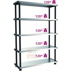 TERRY KIT SCAFFALATURA MPSHELF120RC 5 PIANI 119X45X185