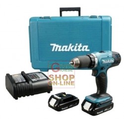 TRAPANO AVVITATORE MAKITA HP457DWE CON 2 BATTERIE 18 VOLT LITIO