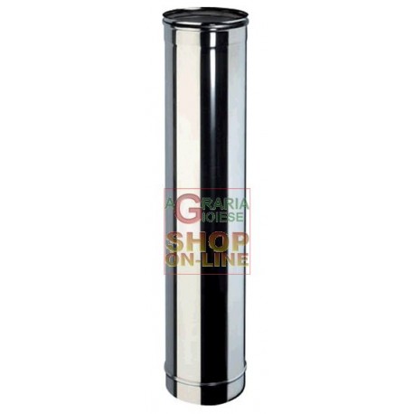 TUBO INOX PER CANNA FUMARIA AISI 304 CM. 100 DIAMETRO MM. 250