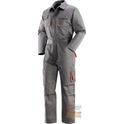 TUTA 65% POLIESTERE 35% COTONE MULTITASCHE  COLORE GRIGIO ARANCIO  TG  S XXXL