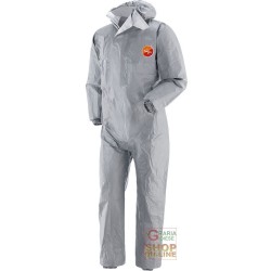 TUTA TYVEK GRIGIA TERMOSALDATA CON CAPPUCCIO TG S M L XL XXL