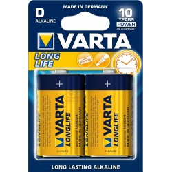 VARTA BATTERIA LONGLIFE ALCALINE TORCIA PZ. 2