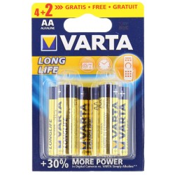 VARTA BATTERIA LONGLIFE BATTERIE ALCALINE STILO PZ. 6