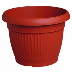 VASO IN PLASTICA GIGLIO 330 COLORE TERRACOTTA DIAM.CM. 18