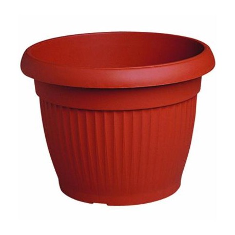 VASO IN PLASTICA GIGLIO 330 COLORE TERRACOTTA DIAM.CM. 18