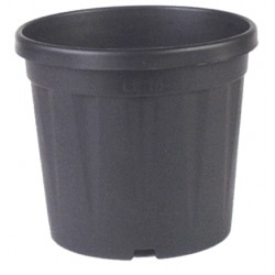 VASO IN PLASTICA PER LA COLTIVAZIONE COLORE NERO CM. 18