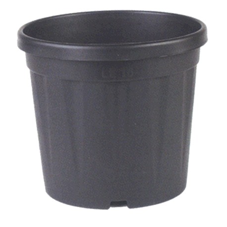 VASO IN PLASTICA PER LA COLTIVAZIONE COLORE NERO CM. 18