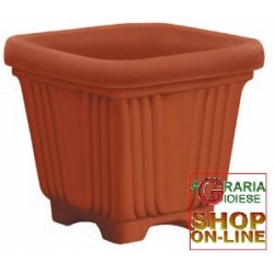 VASO QUADRO IN PLASTICA SUTRI CM. 43 x 43 x 38H