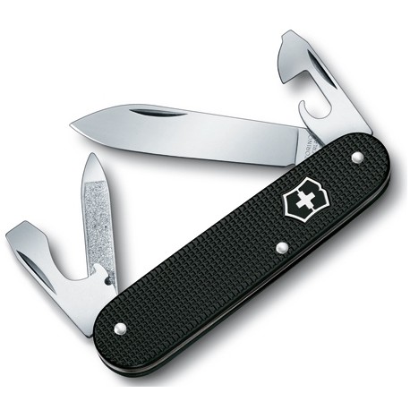 VICTORINOX CADET DISPALY NERO MANICO IN ALLUMINIO