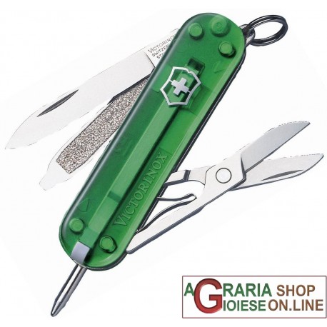 VICTORINOX CLASSIC SIGNATURE EMERALD COLTELLINO PORTACHIAVI