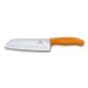 VICTORINOX COLELLO CUCINA SANTOKU MANICO FIBROX ARANCIO