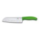 VICTORINOX COLELLO CUCINA SANTOKU MANICO FIBROX VERDE