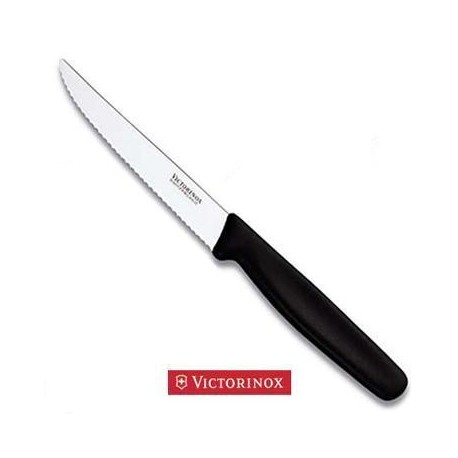 VICTORINOX COLTELLO BISTECCA ONDULATO SEGHETTATO A PUNTA CON