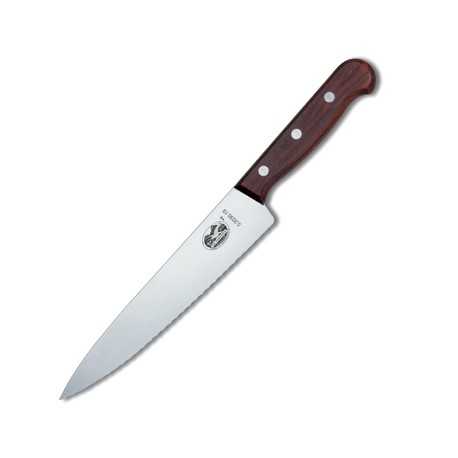 VICTORINOX COLTELLO CUCINA LAMA ONDULATA MANICO LEGNO 5.2030.19