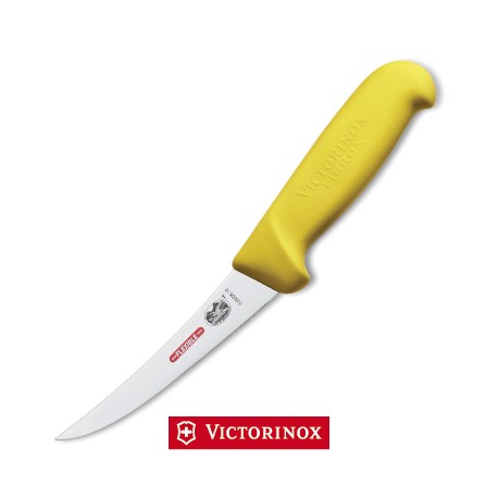 VICTORINOX COLTELLO DISOSSO CURVO FLESSIBILE FIBROX GIALLO