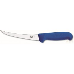 VICTORINOX COLTELLO SCANNARE LAMA CURVA CM. 15 CON MANICO FIBROX BLU 5.6602.15