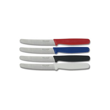 VICTORINOX COLTELLO TAVOLA ONDULATO MANICO BIANCO