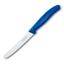 VICTORINOX COLTELLO TAVOLA ONDULATO MANICO BLU 6.7332