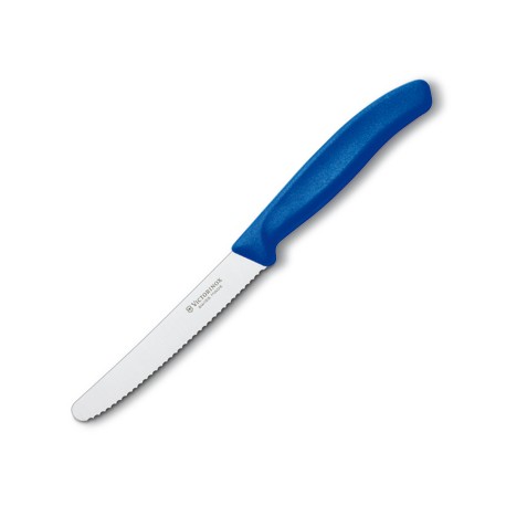 VICTORINOX COLTELLO TAVOLA ONDULATO MANICO BLU 6.7332