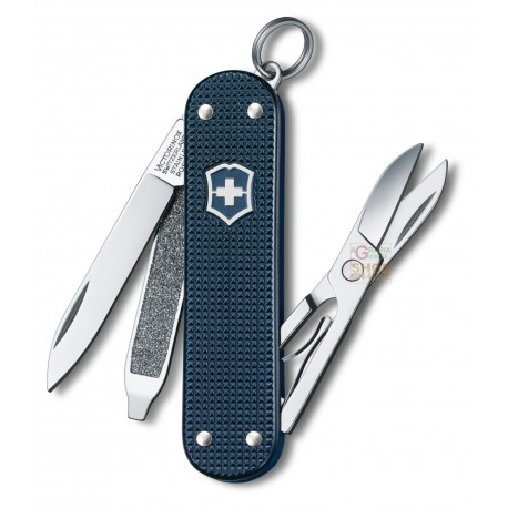 VICTORINOX MULTIUSO CLASSIC MM. 58 GUANCE ALOX STEEL BLUE