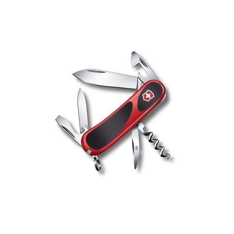 VICTORINOX MULTIUSO EVOGRIP 10 GUANCIALI ROSSE NERE MM. 85