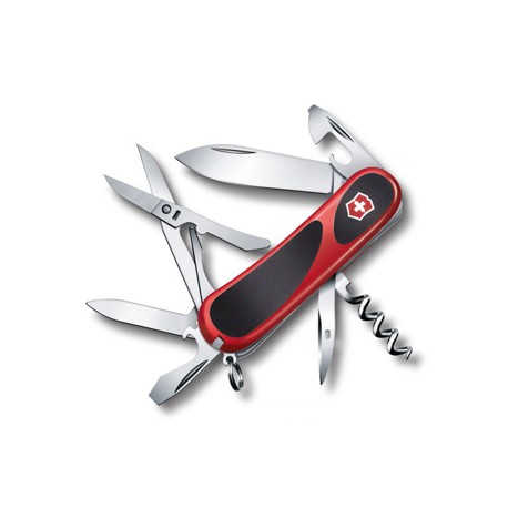 VICTORINOX MULTIUSO EVOGRIP 14 GUANCIALI ROSSE NERE MM. 85