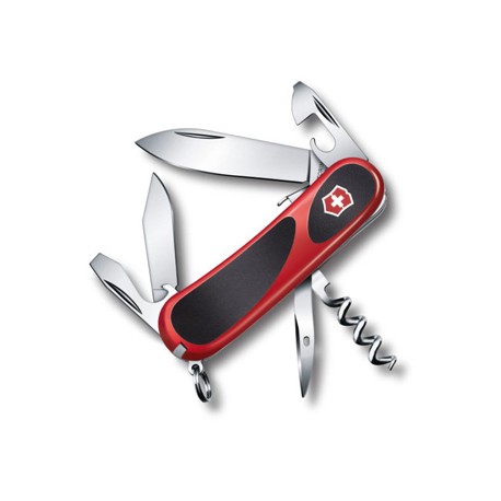 VICTORINOX MULTIUSO EVOGRIP S 101 GUANCIALI ROSSE NERE MM. 85