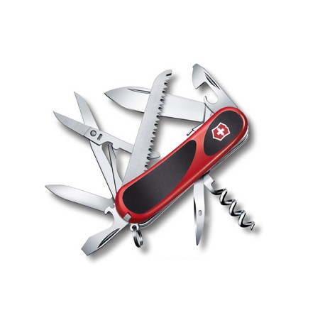 VICTORINOX MULTIUSO EVOGRIP S 17 GUANCIALI ROSSE NERE MM. 85