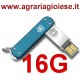 VICTORINOX SLIM 16GB BLU