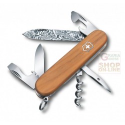 VICTORINOX SPARTAN DAMASCATO CON GUANCIALI IN TASSO COLTELLO DA