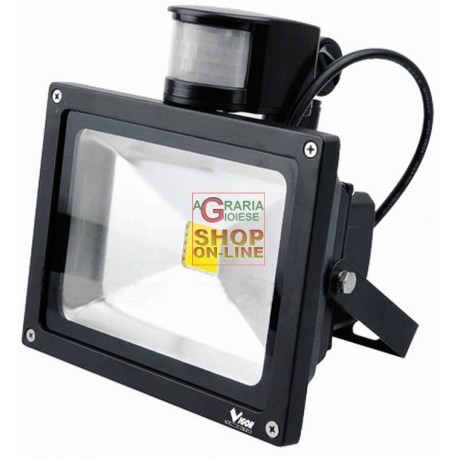 VIGOR FARO CON SENSORE IN ALLUMINIO LED LUMEN 1700 WATT. 20