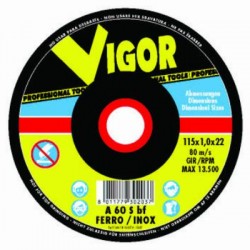 VIGOR MOLE ABRASIVE PER FERRO CON DEPRESSO CM. 230X6,4X22