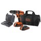 BLACK DECKER TRAPANO 18VP CON 2 BATTERIE LITIO MOD. EGBL188BS32