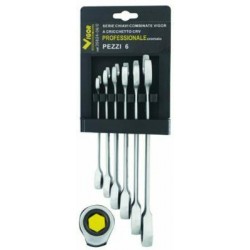 VIGOR SERIE CHIAVI COMBINATE A CRICHETTO PEZZI 6 35824-06/0