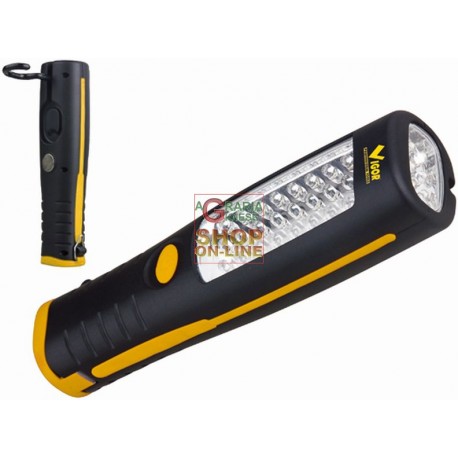 VIGOR TORCIA A LED FLASH CON GANCIO 30 LED