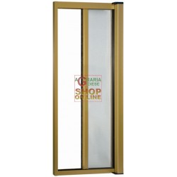 ZANZARIERE ALLUMINIO SOTTILI ORIZZONTALE BRONZATO CM.140X250