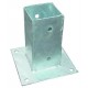 BLINKY BASE PER PALI IN ACCIAIO ZINCATO CM.7X7X15H