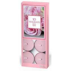 ALADINO LUMELLE TEALIGHT 4H FRAGRANZA ROSA PZ. 10