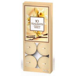 ALADINO LUMELLE TEALIGHT 4H FRAGRANZA VANIGLIA PZ. 10